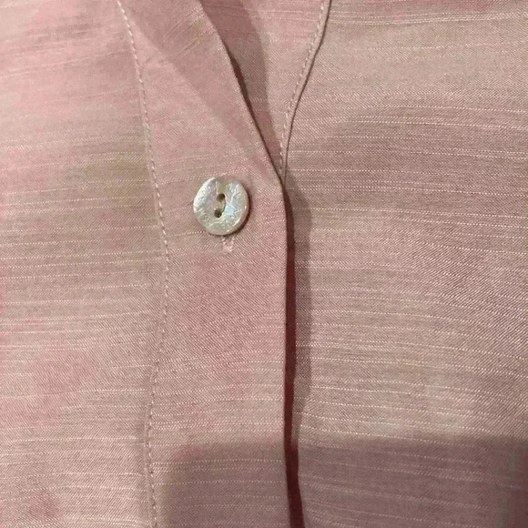 ASM Anna XS button down dusty pink blouse - Picture 3 of 6